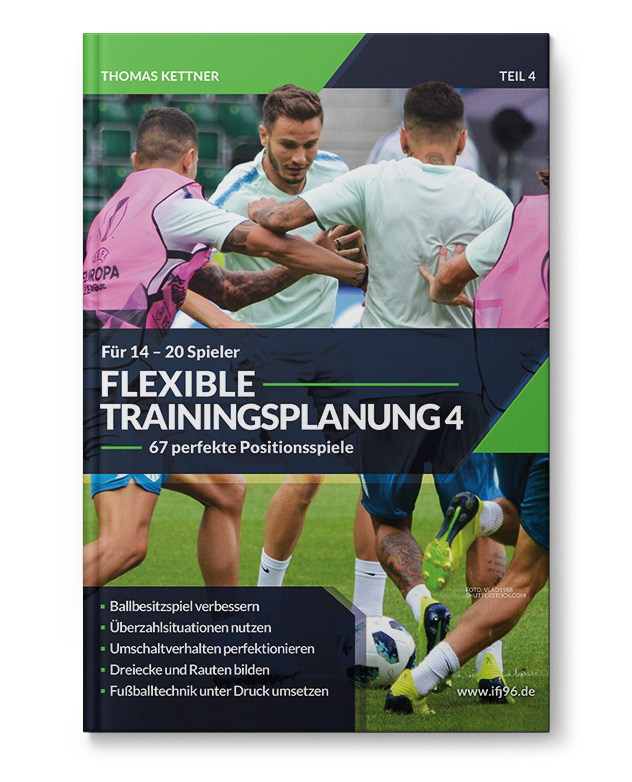 Flexible-Trainingsplanung-4_Heft_110157 Flexible Trainingsplanung 4 - Positionsspiele für 14 bis 20 Spieler (Heft)