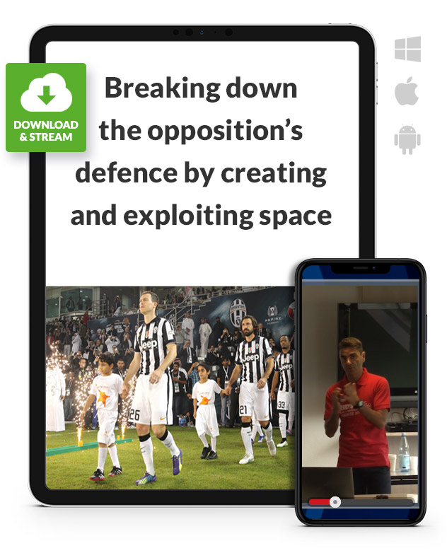 Creating and exploting space (3-5-2 against 4-4-2 / 4-2-3-1) (Download)