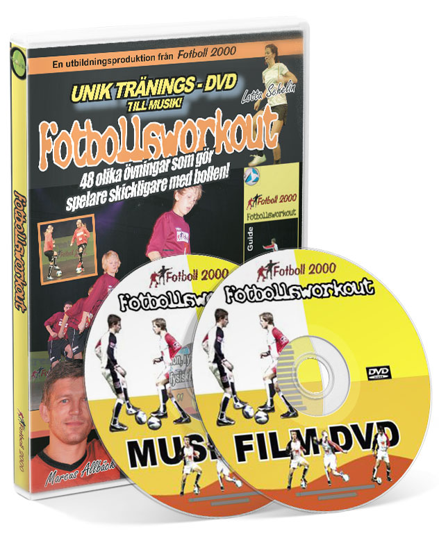 Fotbollsworkout_DVD_620029 Fotbollsworkout (DVD/Musik CD)