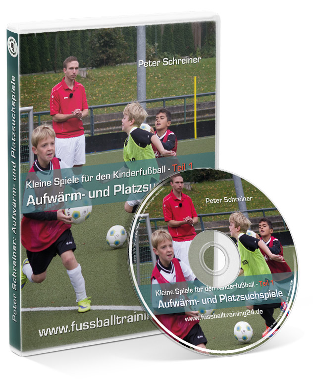 Kleine Spiele für den Kinderfußball - Teil 1 Aufwärmspiele und Platzsuchspiele (DVD)